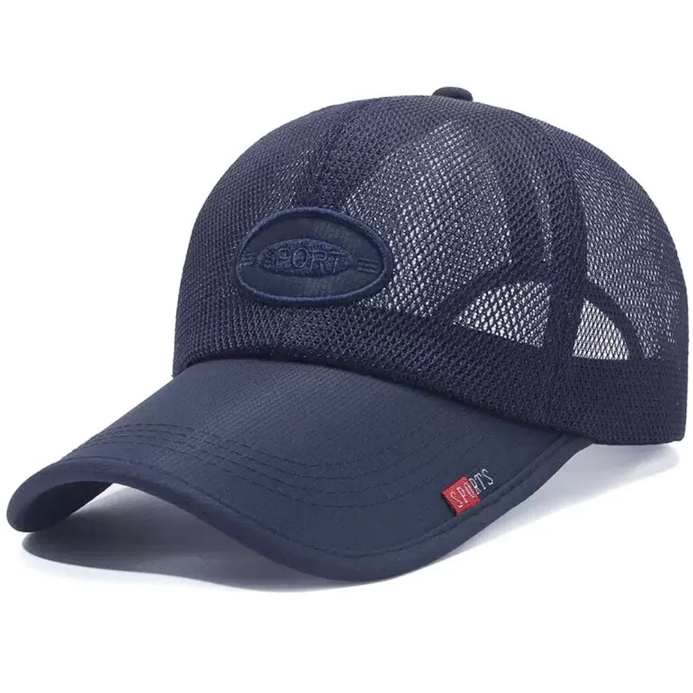 New Style Unisex Long-Brim Mesh Baseball Cap