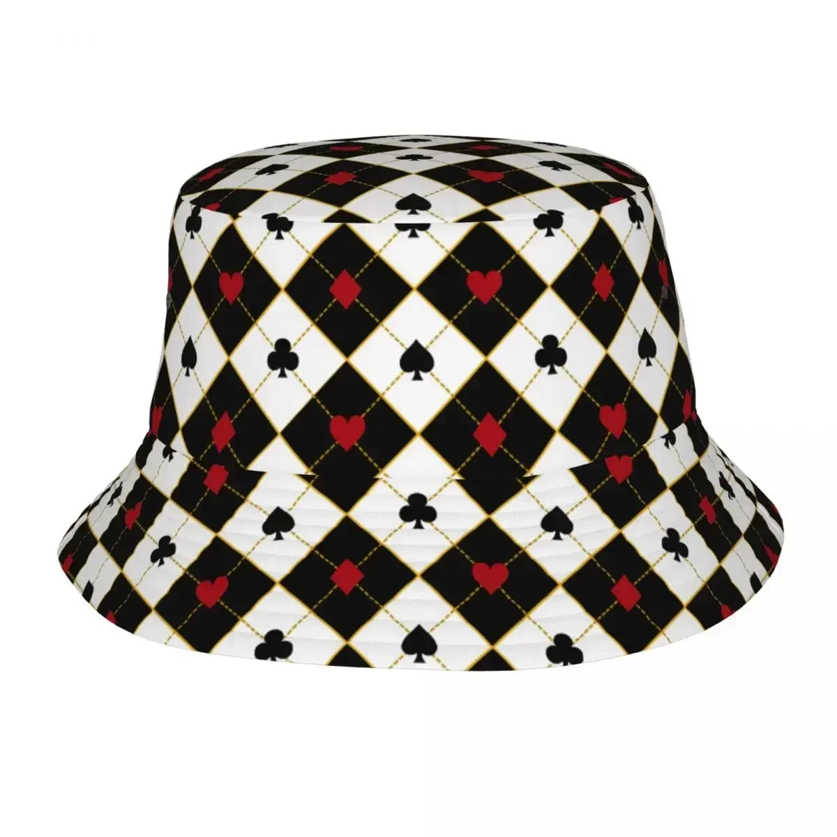 Poker Card Royal Poker Fisherman Cap Hip Hop Gorras