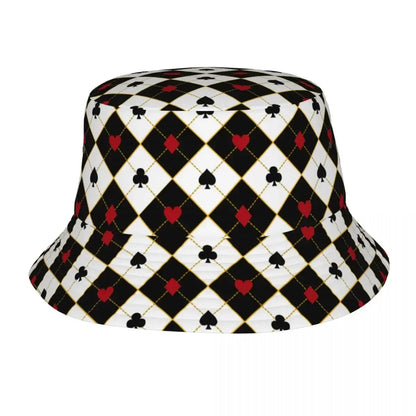 Poker Card Royal Poker Fisherman Cap Hip Hop Gorras