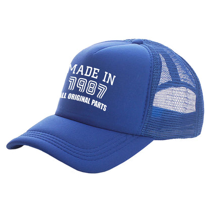 Made In 1987 All Original Parts Baseball Caps