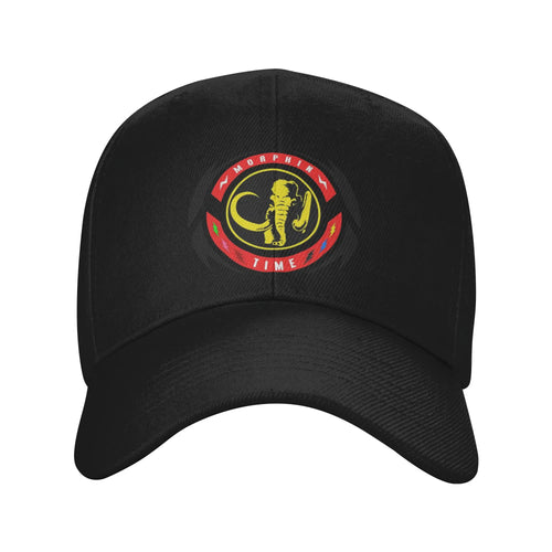 Black Power Rangers Morphin Coin Hat Baseball Caps