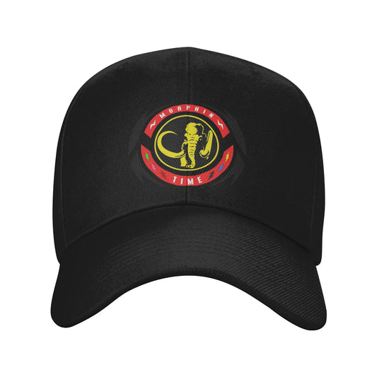 Black Power Rangers Morphin Coin Hat Baseball Caps