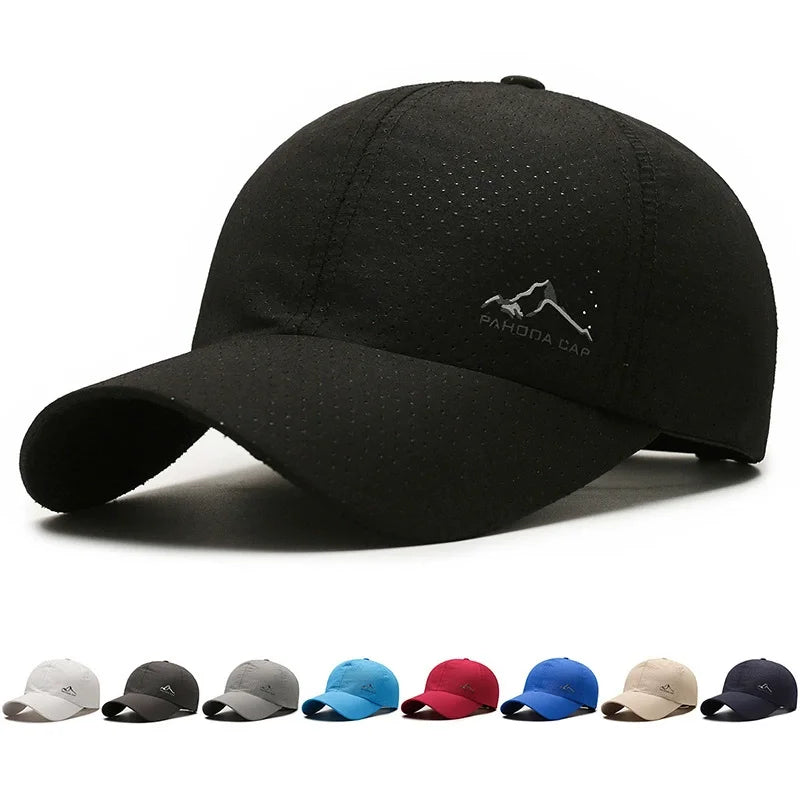 Summer Breathable Mesh Quick Drying Men Women's Baseball Cap