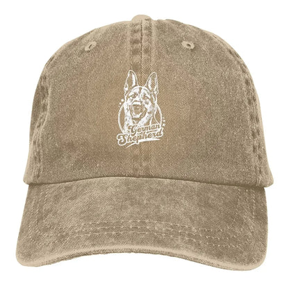 German Shepherd K-9 Washed Baseball Cap