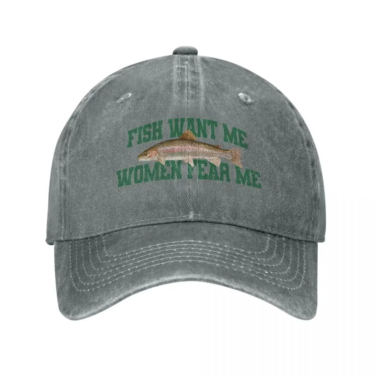Fish Want Me Women Fear Me Meme Baseball Caps Classic