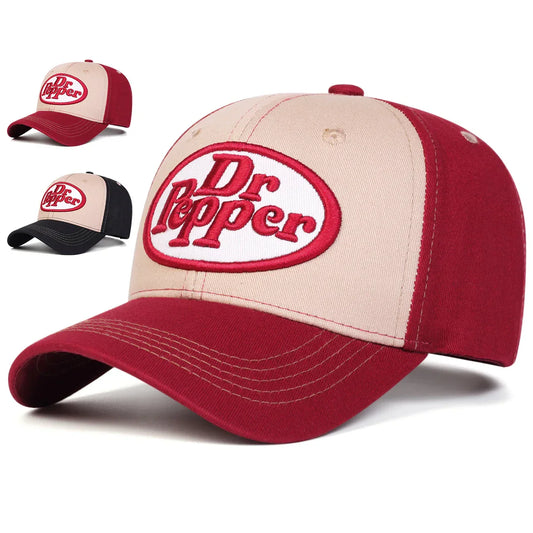 Unisex Dr Pepper Letter Embroidery Baseball Caps