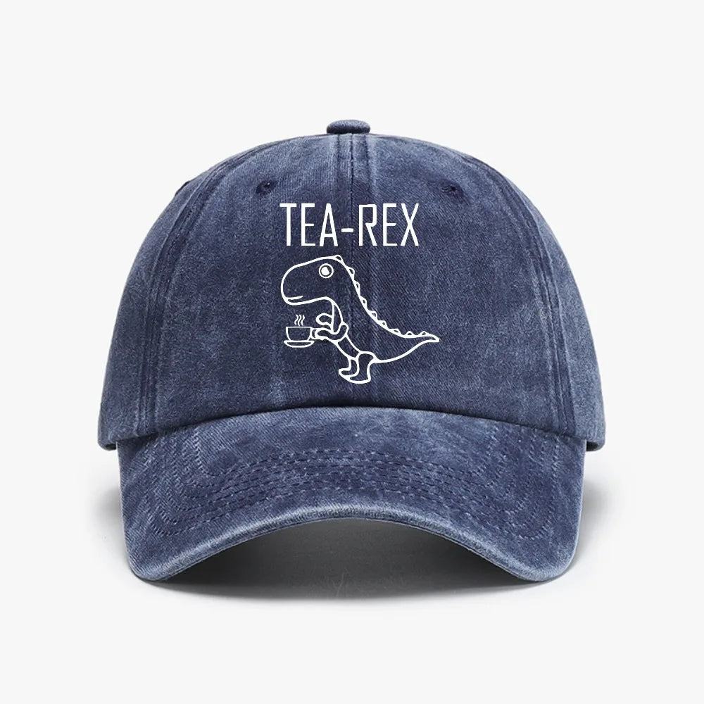 Tea Rex Cap Funny Graphic Dinosaur Cute Baseball Cap