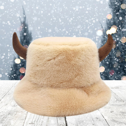 Warm Faux Fur Bucket Hats for Unisex Stylish Winter Headwear with Ear Flaps