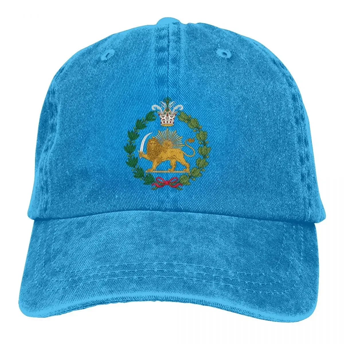 National Flag Hat Peaked Men Women's Cowboy Cap Shir O Khorshid Lion Iran Lion Sun Symbol Baseball Caps