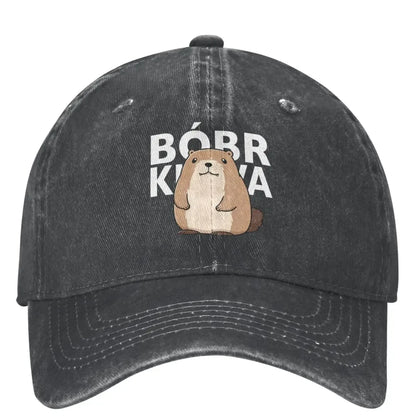 Classic Cute Poland Beaver Bober Meme Baseball Cap For Men Women Cotton Polish Bobr Kurwa Trucker Hat