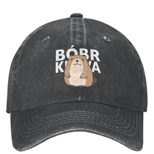 Classic Cute Poland Beaver Bober Meme Baseball Cap For Men Women Cotton Polish Bobr Kurwa Trucker Hat