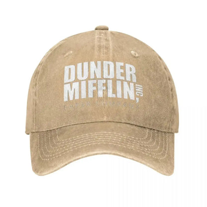 Classic Dunder Mifflin Logo Baseball Caps Men Women