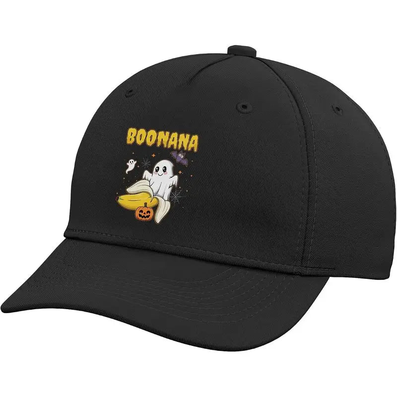 Boonana Banana Halloween Ghost Kawaii Banana Cute Banana Adjustable Baseball Hat