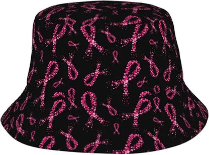 Breast Cancer Awareness Bucket Hat for Women Fashion