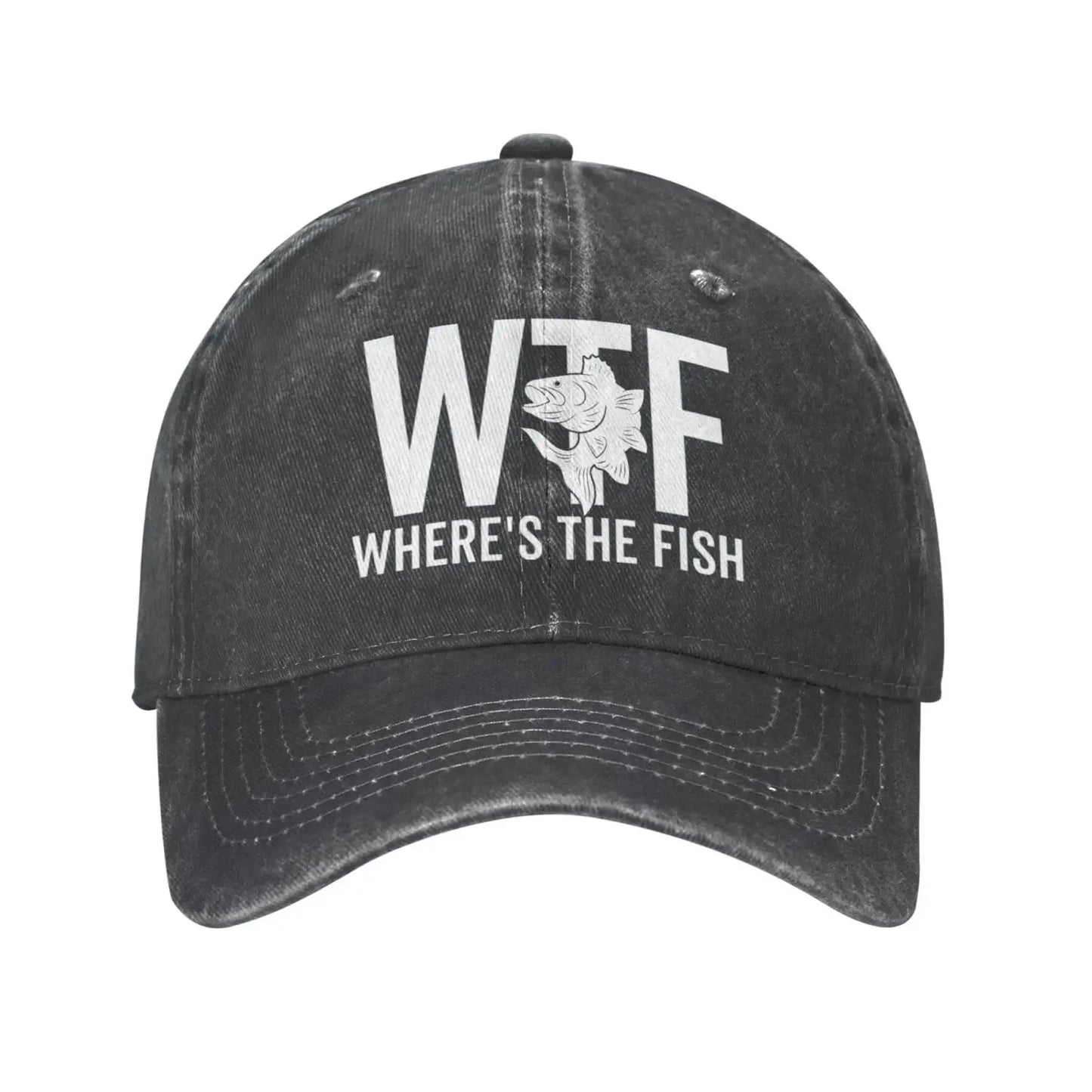 WTF Where's The Fish Hat Women Baseball Hat