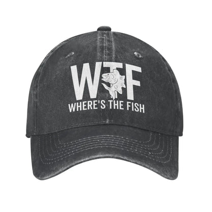 WTF Where's The Fish Hat Women Baseball Hat
