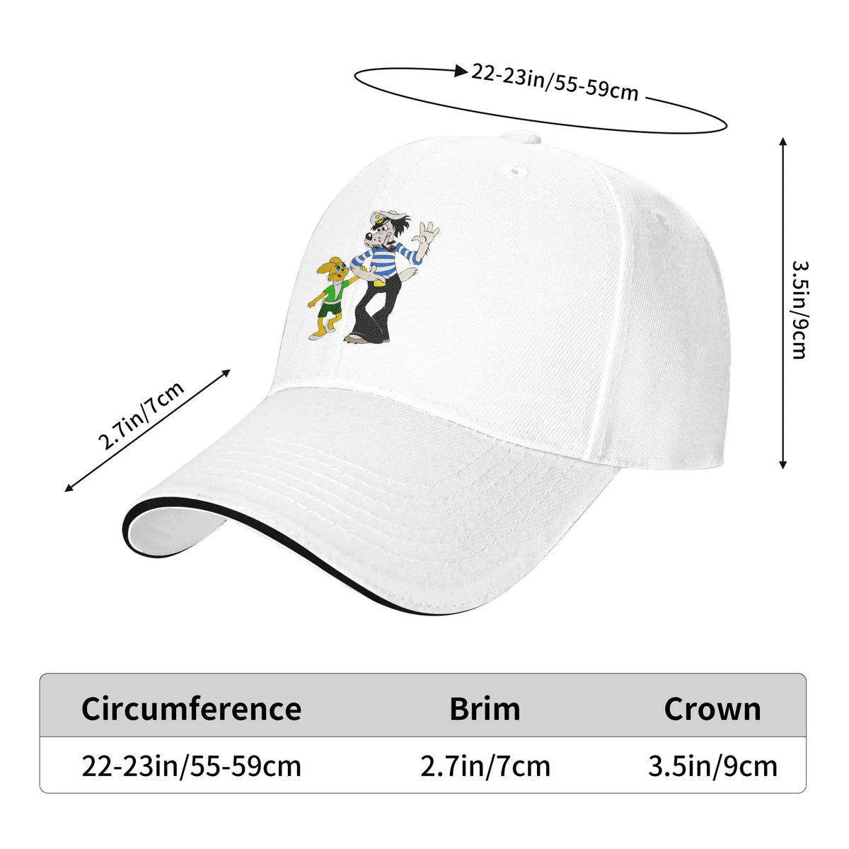 Retro Nu Pogodi Wolf and Hare Baseball Cap