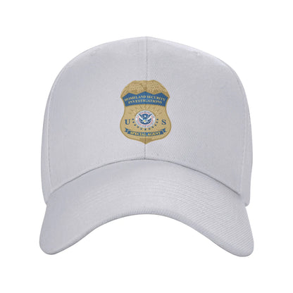 ICE Immigration Logo And Customs Enforcement Sun Baseball Cap For Men