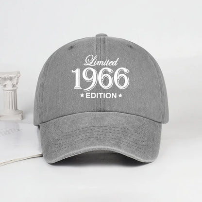 "Limited 1966 Edition" Print Washed Baseball Cap