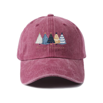 Vintage Washed Baseball Cap with Eee Merry Graphic
