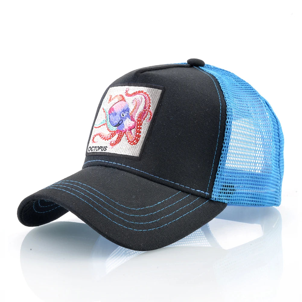 Unisex Baseball Cap With Octopus Patch For Men And Women Four Season