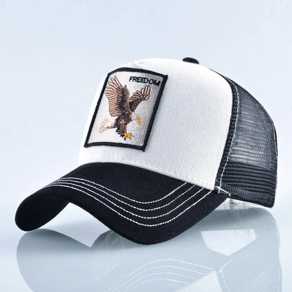 Fashion Baseball Cap With Eagle Embroidery Patch