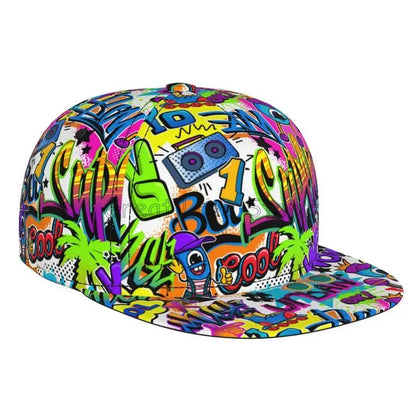 Colorful Graffiti Art Print Snapback Cap
