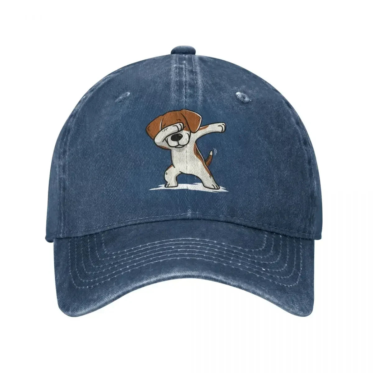 Dabbing Beagle Vintage Washed Baseball Cap