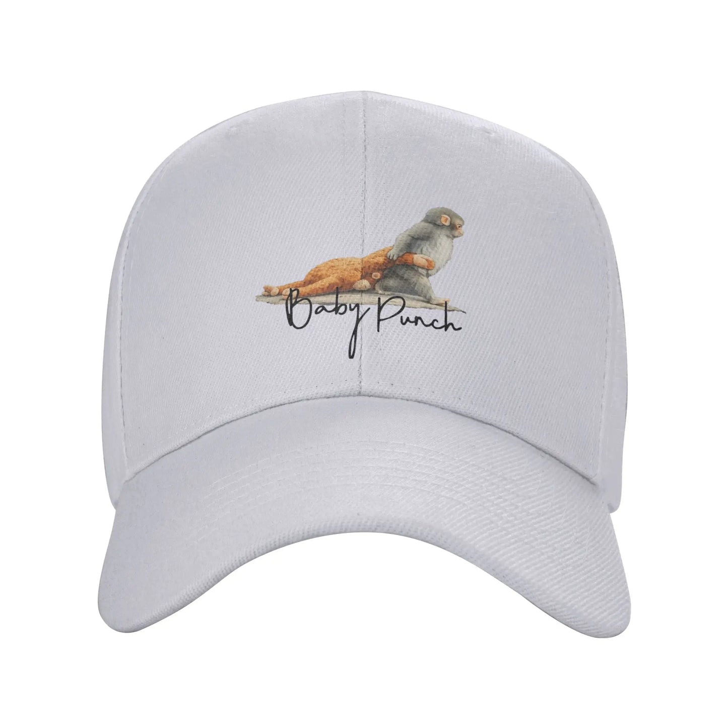 Sad Monkey Punch Meme With An Orange Toy Cap Baseball Cap For Men Women