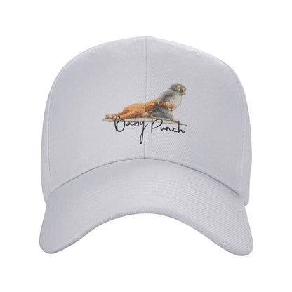 Sad Monkey Punch Meme With An Orange Toy Cap Baseball Cap For Men Women