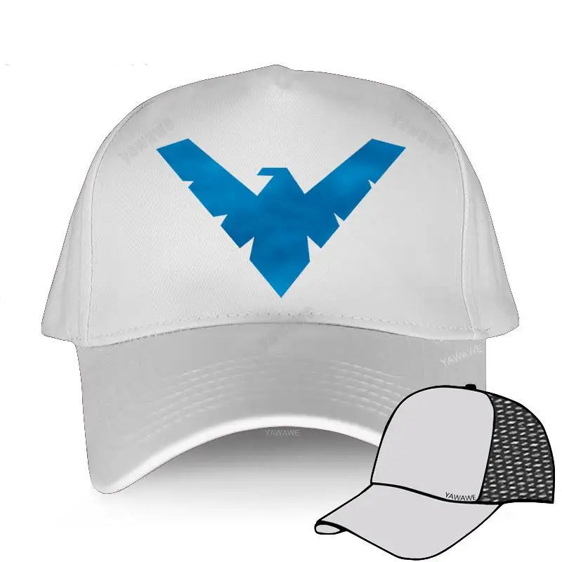 Nightwing-Batman Geïnspireerd Logo Embleem Robin Gray Teens Baseball Cap