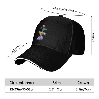Pikmin Baseball Caps
