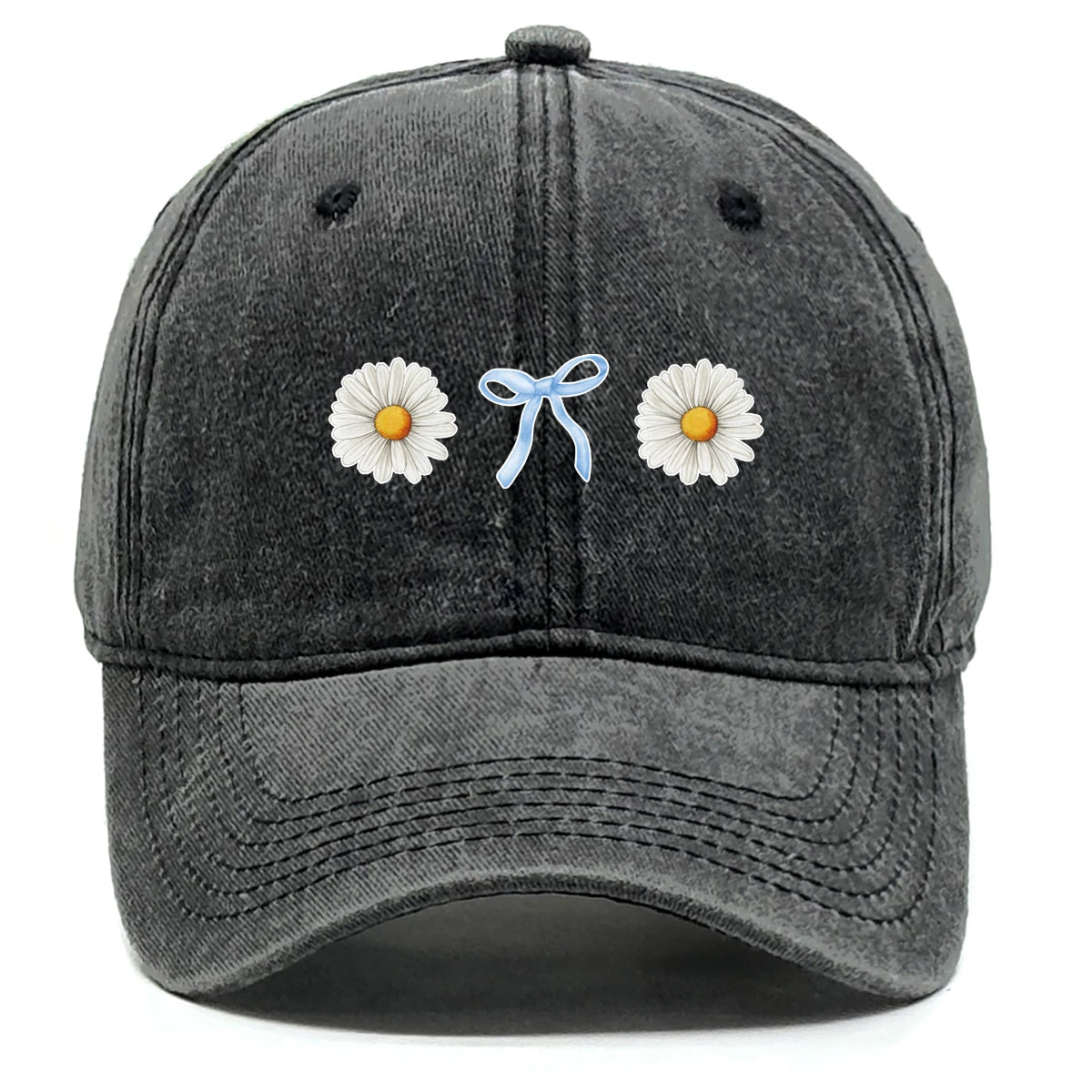 Flower Print Snapback Baseball Cap Flower Hat