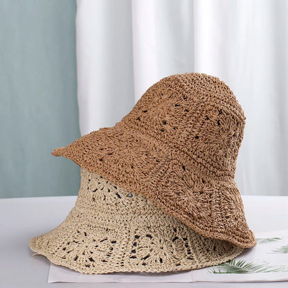 Womens Straw Hats Crochet Hat