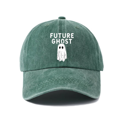 Future Ghost Halloween Graphic Baseball Cap