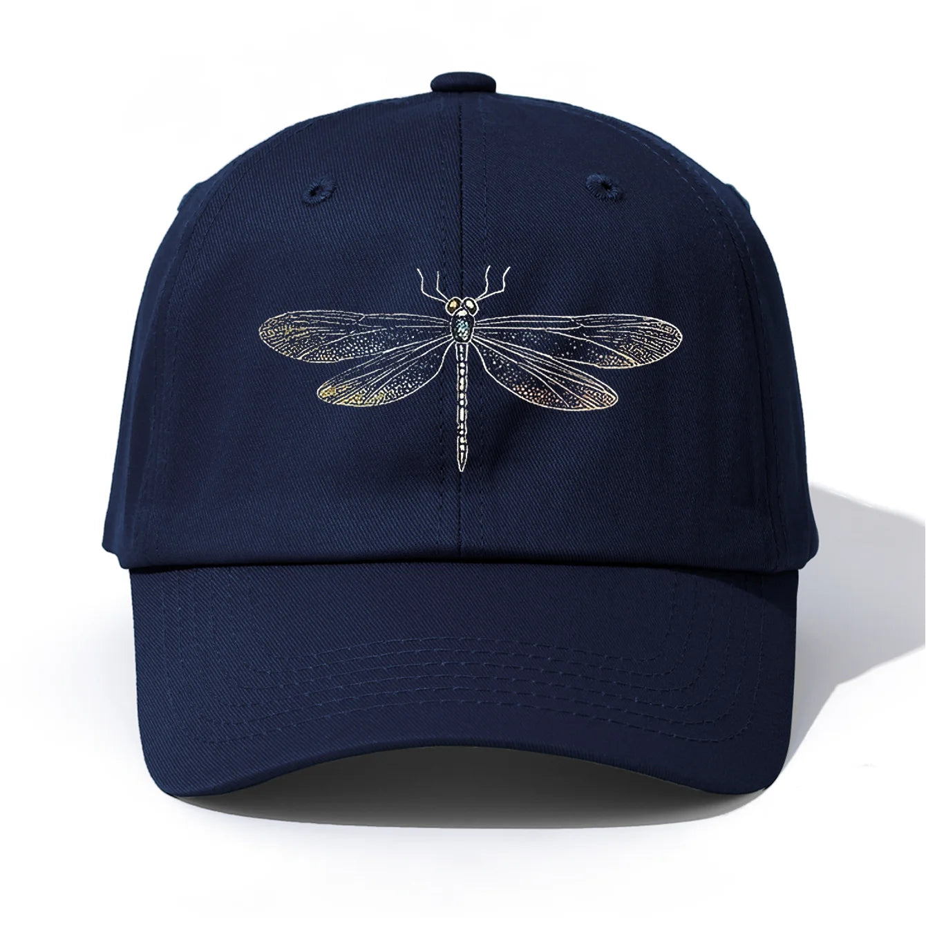 Dragonfly Print Baseball Cap For Adults