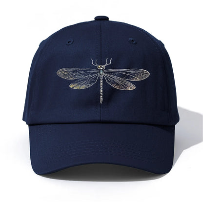 Dragonfly Print Baseball Cap For Adults