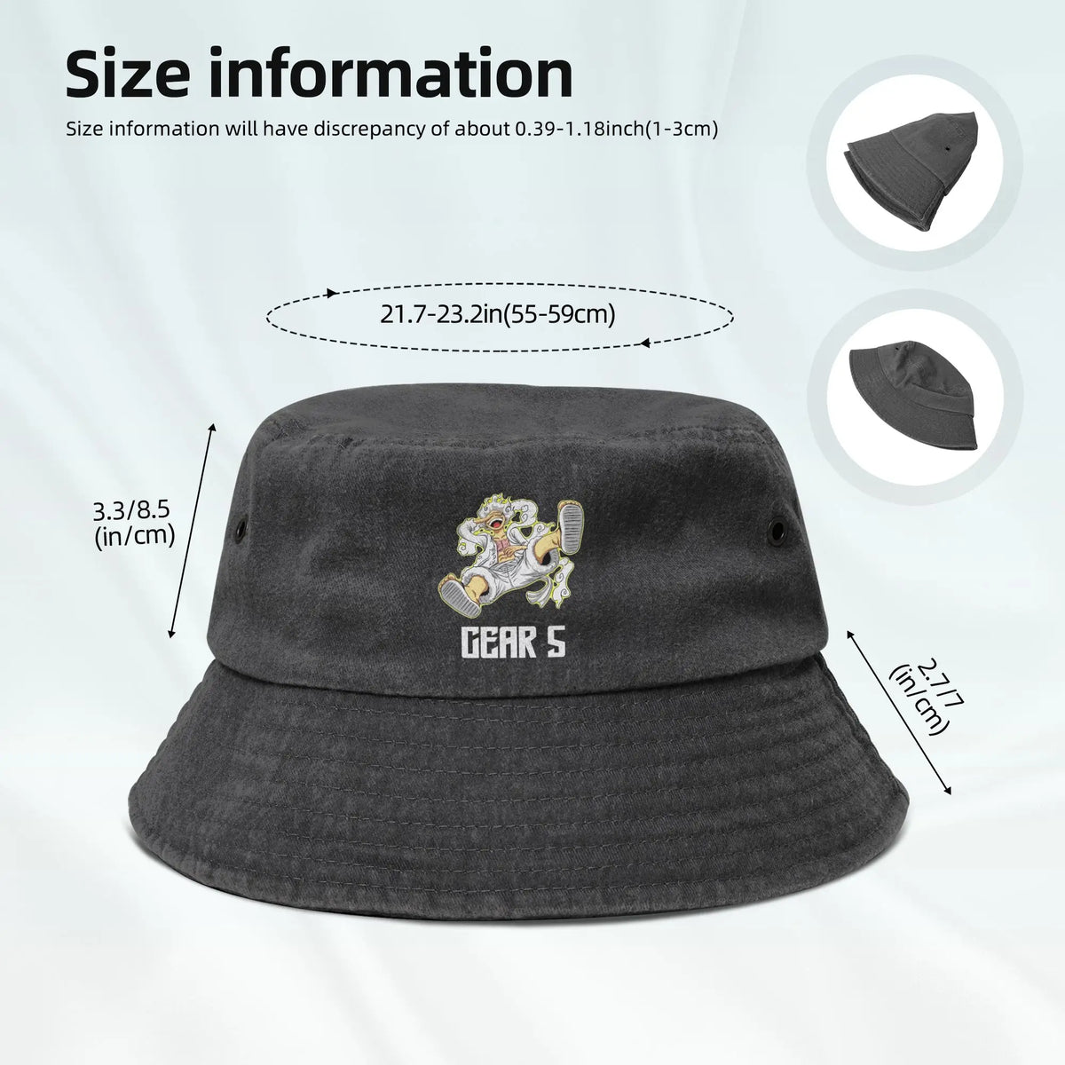 Vocation Luffy Gear 5 Japanese Manga Bucket Hat