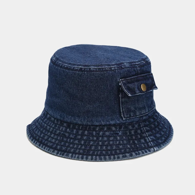 Cotton Style Bucket Hat Men Women Trendy Lightweight