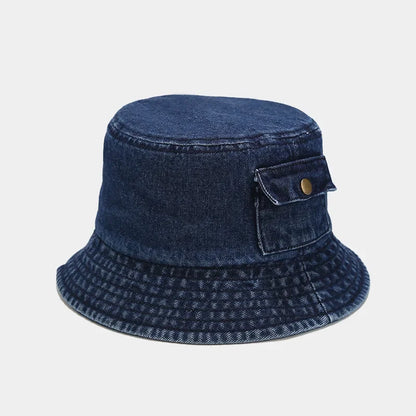 Cotton Style Bucket Hat Men Women Trendy Lightweight