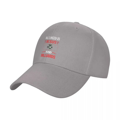 New Funny Jesus Billiards Baseball Cap