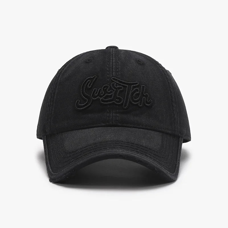 Letter Threedimensional Embroidery Soft Top Hole Circumference Cap Baseball Cap