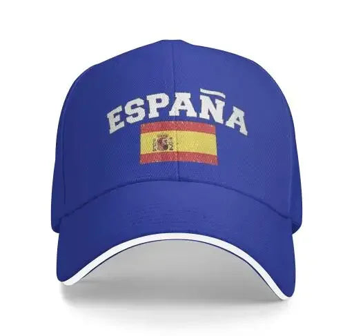 Espana Flag of Spain Spanish Denim Hats Baseball Caps