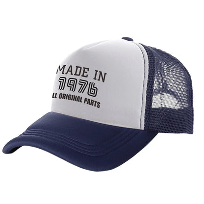 Made In 1976 All Original Parts Man Baseball Caps