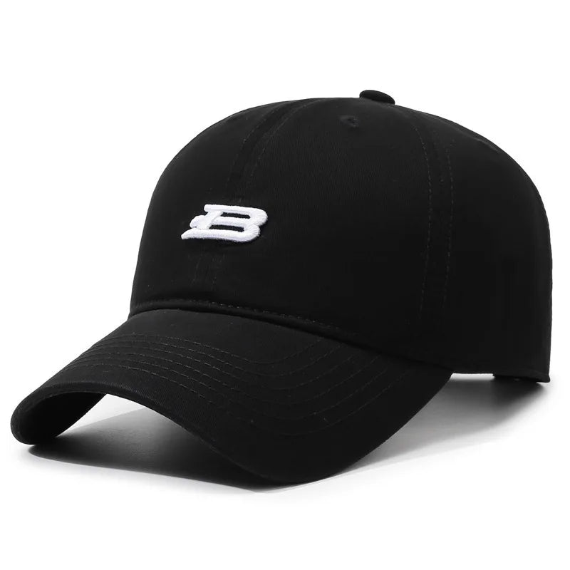 Unisex B Letter Embroidery Baseball Caps