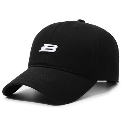 Unisex B Letter Embroidery Baseball Caps