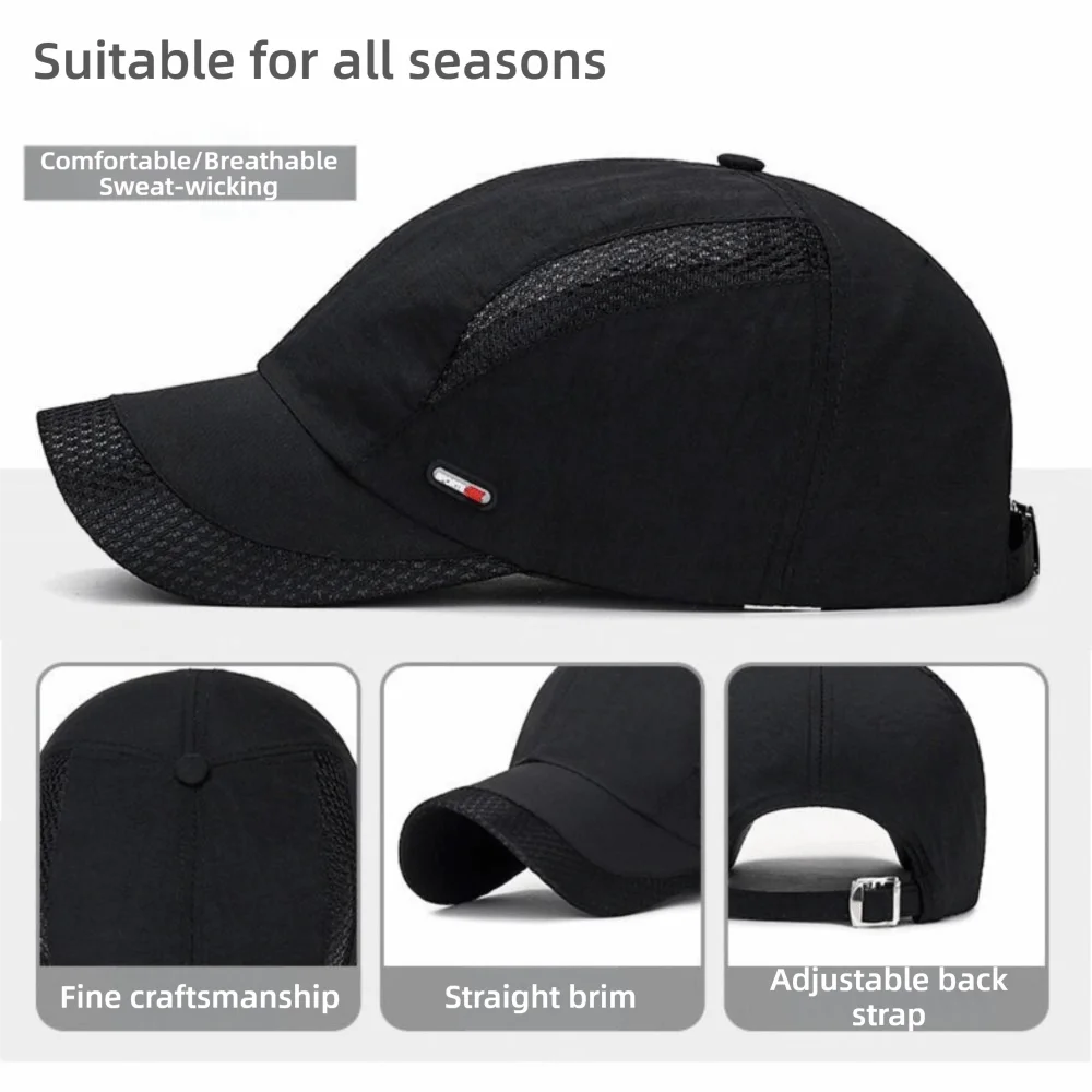 Baseball Cap Moisture-Wicking Unisex Quick-Dry Hat Sun Hat