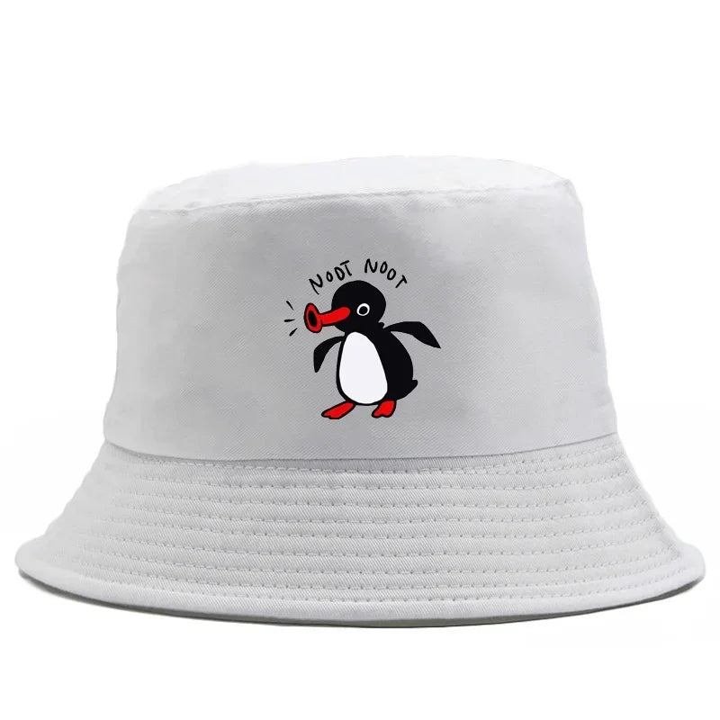 Summer Penguin Bucket Hat Reversible Bob