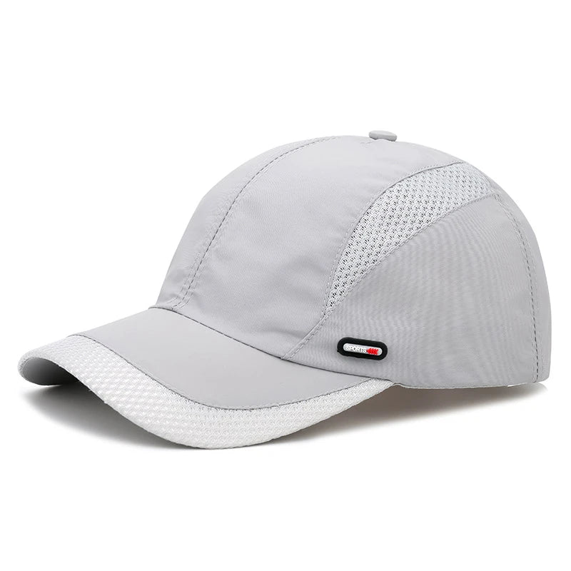 New Spring Summer Men Baseball Caps Male Breathable Mesh Black Sport