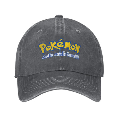 Pokemon Logo Cap Pikachu Funny Baseball Cap